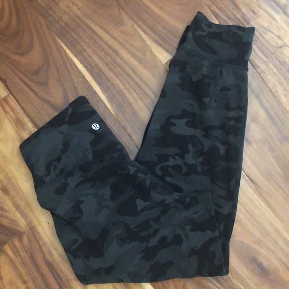 Lululemon Align Joggers Green Camo